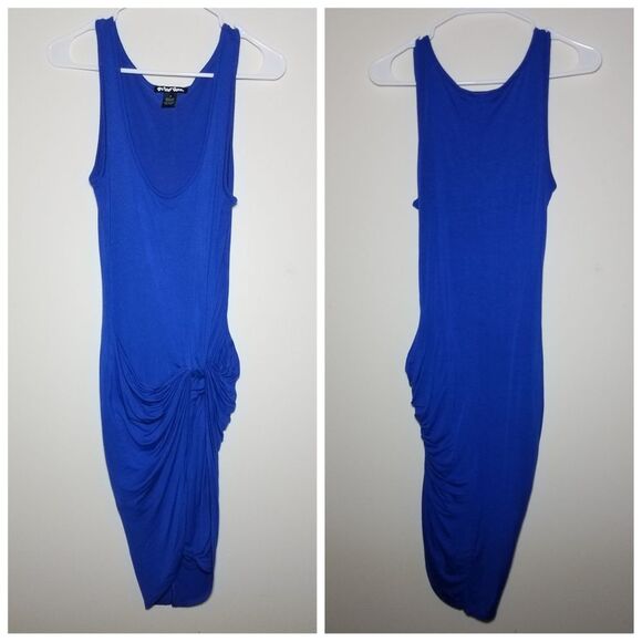EUC|Blue Front Knot Dress, MEDIUM - Picture 2 of 4